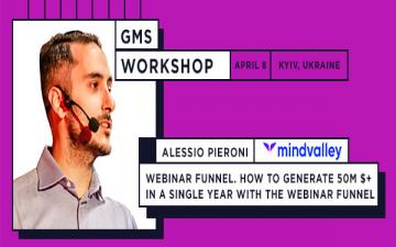 Купить билеты на Creating, promoting and optimizing your webinar. Workshop by Alessio Pieroni, Head of Marketing at Mindvalley: 
