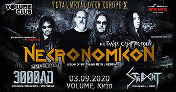 Buy tickets to Necronomicon - Київ / 03.09 / The Final Chapter Tour: 