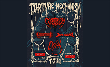 Oriax Torture Mechanism Tour 2026